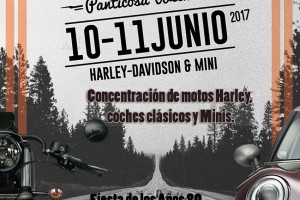 Concentración de motos Harley, Coches Clásicos y Minis. || 